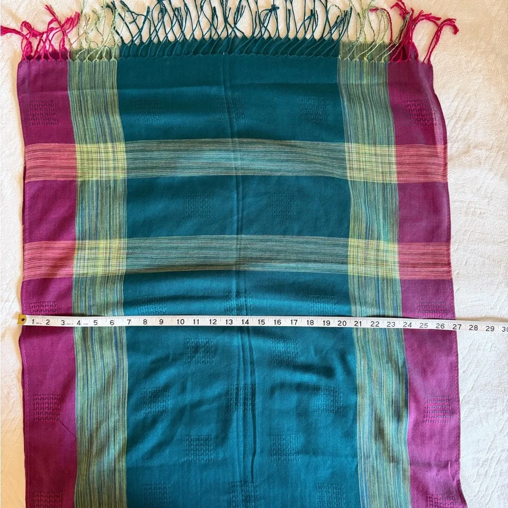 Thai handmade Colorful Striped Scarf